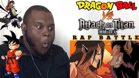 TITAN VS GREAT APE SSJ9K Goku Vs Eren Yeager Rap Battle