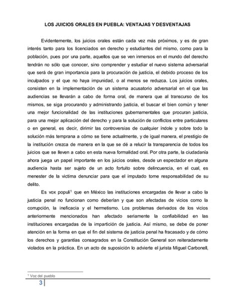 Ensayo Final Juicios Orales Ventajas Y Desventajas Pdf