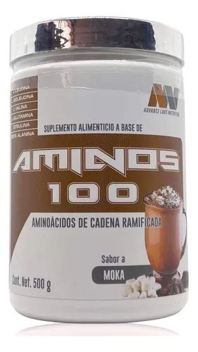 Aminos 100 500 Gr Aminoácidos Advanced Nutrition Sabor Moka Envío