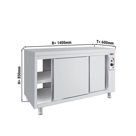 Wärmeschrank Eco 1400x600mm Mit Durchreiche Ggm Gastro