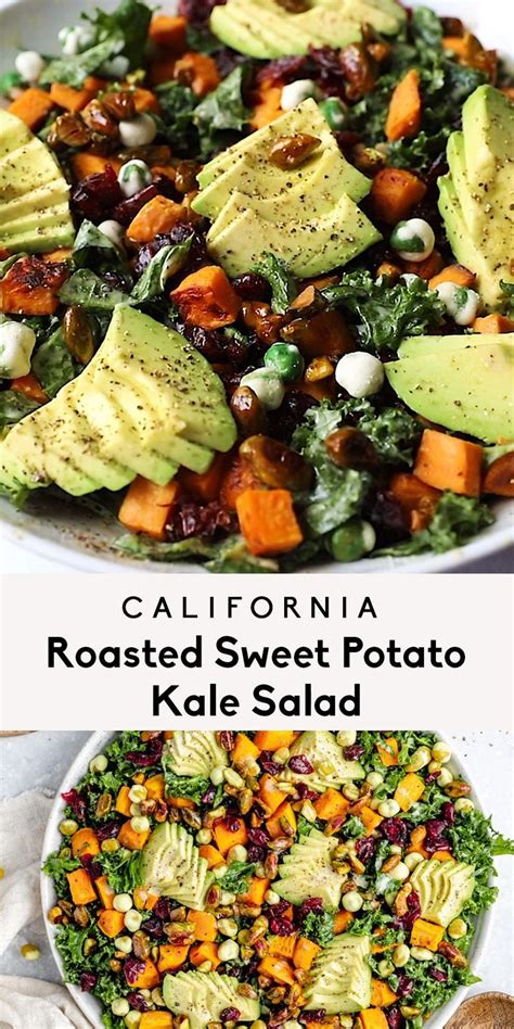 California Roasted Sweet Potato Kale Salad Ambitious Kitchen [video] Recipe [video] Tasty