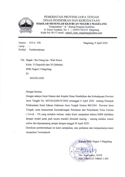 Surat Pemberitahuan Kegiatan Doc Contoh Surat Pemberitahuan Porn Sex