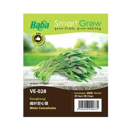 Baba Smart Grow Seed Ve Water Convolvulus Kangkung Berdaun