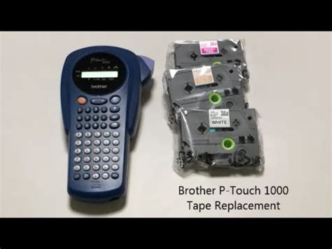 How To Replace Tape In A Brother P Touch Youtube