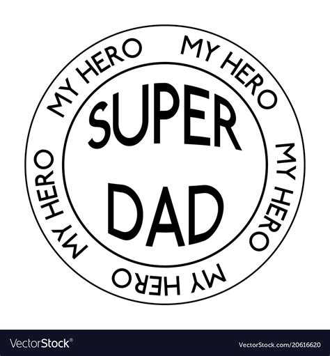 Abstract Super Dad Royalty Free Vector Image Vectorstock