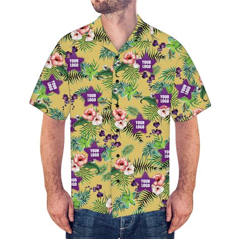 Custom Logo Shirt Mens Hawaiian Shirt Myfaceboxer