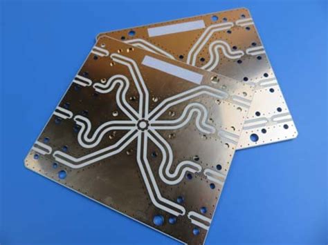 Double Sided High Frequency PCB Built On 10 Mil RO4350B With Immersion Gold