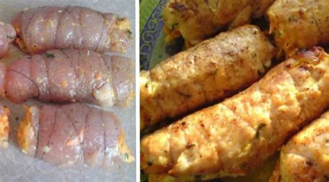 Рулетики «Боярские» из куриной грудки. Нежнейшее мясо с ароматной и ...