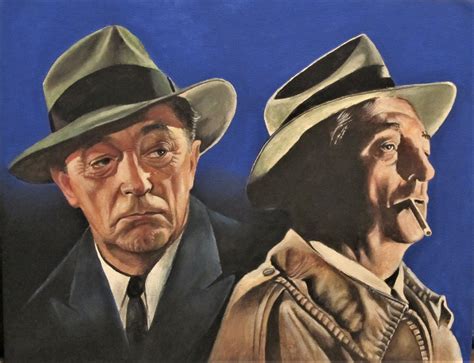 Robert Mitchum As Philip Marlowe, Realistic Painting - Foundmyself