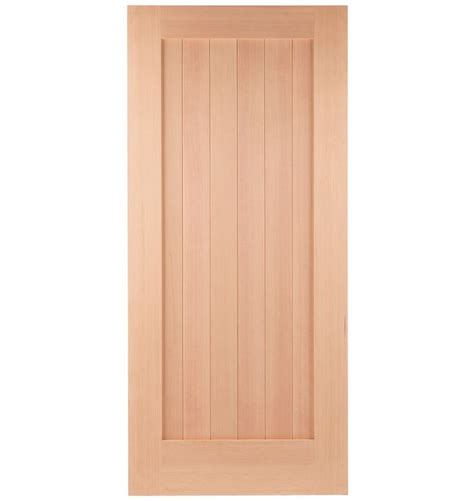 36 X 80 Raw Tongue And Groove Entry Door Mortised Entry Doors