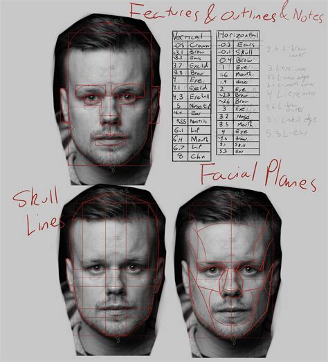 measuring  face ristebrak