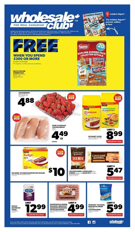 Real Canadian Wholesale Club Canada Flyers