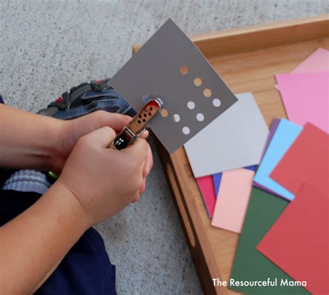 Hole Punch Fine Motor Activity The Resourceful Mama