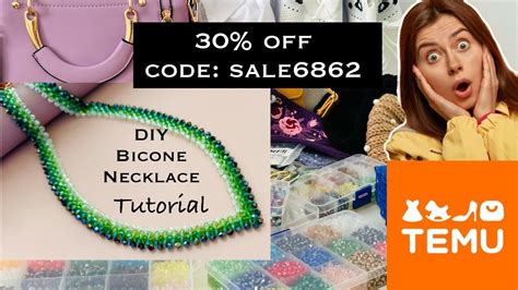 Temu Huge Unboxing And Bead Haul Bicone Necklace Off Code Sale