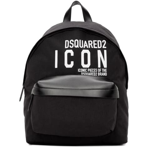 Dsquared2 Black Icon Backpack Dsquared2