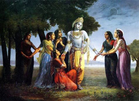 Krishna & Gopis | Radha krishna art, Krishna radha painting, Lord krishna