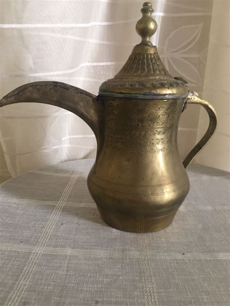 Moroccan Turkish Copper Coffee Pot Dallah Copper Pot Etsy