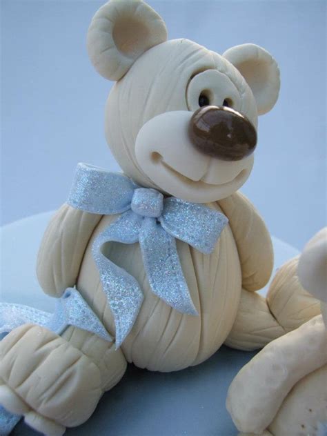 Teddy Cakes Clay Bear Biscuit Fondant Figures Sugar Art Edible Art