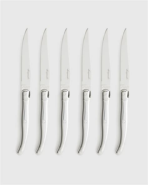 Jean Dubost Laguiole Stainless Steel Steak Knives Set Of 6