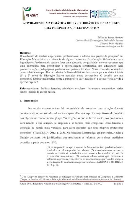 Pdf Atividades De Matem Tica De Livros Did Ticos Sbem Iuri