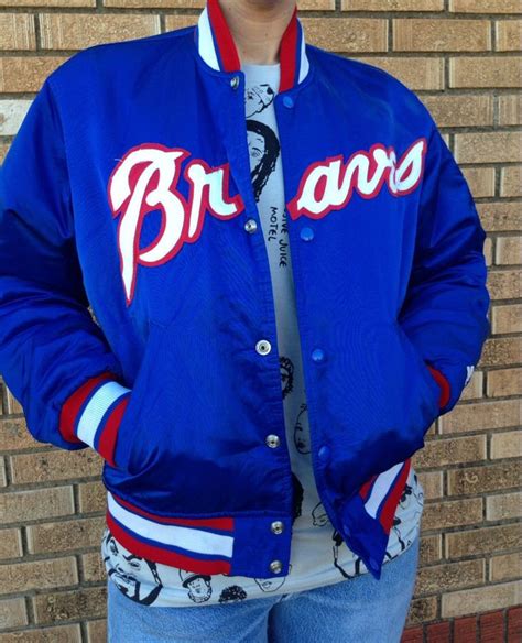 Sweet Vintage Atlanta Braves Satin Starter Baseball Jacket Early S