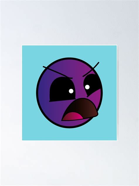 Geometry Dash Difficulty Insane Face Level Poster By Lukyme Redbubble