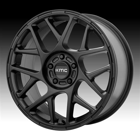 KMC KM708 Bully Satin Black Custom Wheels Rims - KMC Custom Wheels - Custom Wheels Express