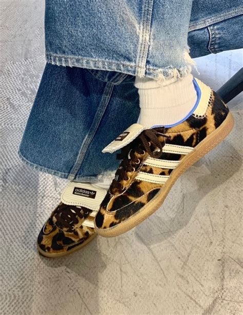 Wales Bonner X Adidas Samba Pony Leopard Womens Fashion Footwear