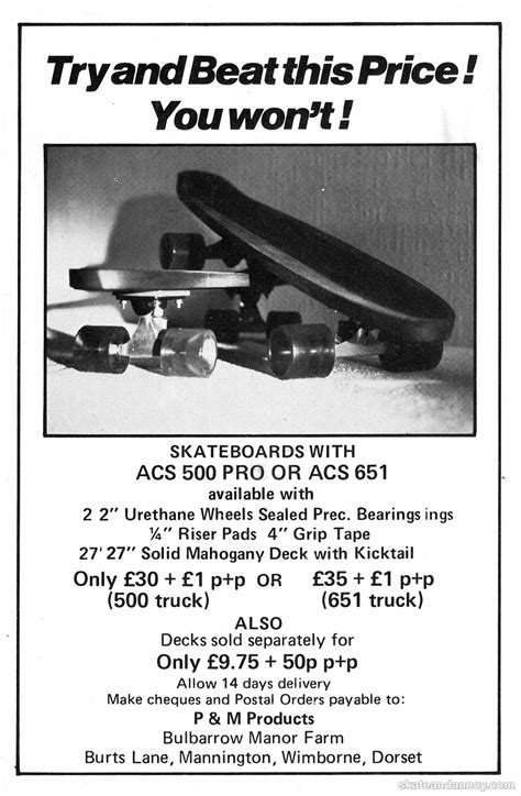 P & M Products – Try and Beat this Price – Skate and Annoy Galleries