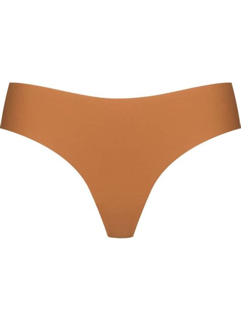 Buy NUBIAN SKIN Pack Of 3 Naked Brazilian Briefs Brown At 48 Off Editorialist