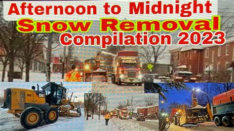 Montreal Snow Removal Compilation 2023 YouTube