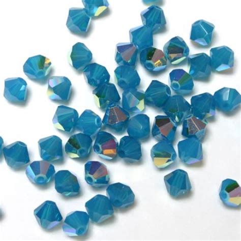 Beadpoint Swarovski Caribbean Blue Opal Ab Mm St Ck Swarovski