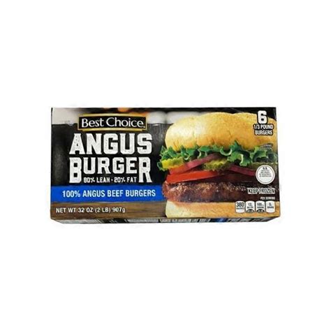 Best Choice 100 Angus Beef Burgers 32 Oz Instacart