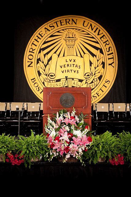 Stage Decoration With Flowers For Graduation