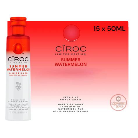 Ciroc Summer Watermelon Vodka Limited Edition Mini Shots 15 Of 50ml