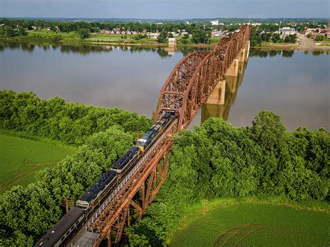 Cst P001 Heading Over The Ohio River Bridge At Henderson Ky Photograph