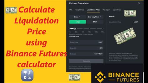 How To Calculate Liquidation Price Using Binance Futures Calculator For Bitcoin Trading Youtube