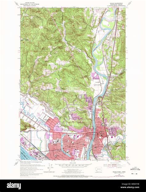 Map Of Kelso Washington State Hi Res Stock Photography And Images Alamy