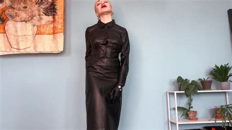 Horny Blonde Enjoys Her Real Leather Skirt Katya Superb Clips4sale