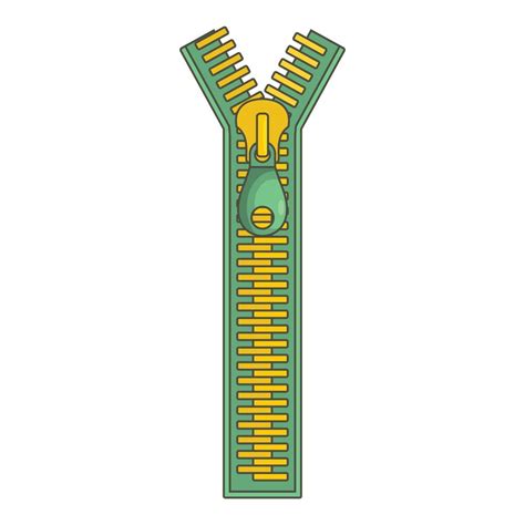 Big Zip Icon Cartoon Style 14448928 Vector Art At Vecteezy