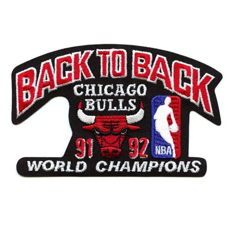 1992 Chicago Bulls NBA World Champions Embroidered Retro Patch – Patch