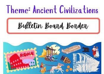 Ancient Civilizations Bulletin Board Border Decor Tpt