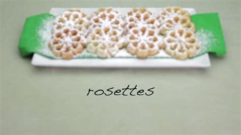 How To Make Rosettes Dessert Recipe Youtube