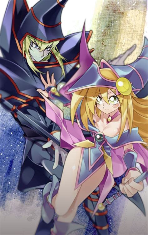 Dark Magician And Dark Magician Girl Drawn By Misaka Missa Yugioh Monsters Anime Yugioh