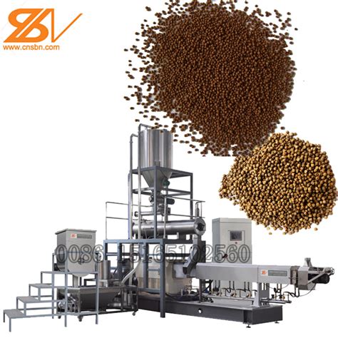 Professional Automatic Floating Fish Feed Mill Pellet Extruder Machine