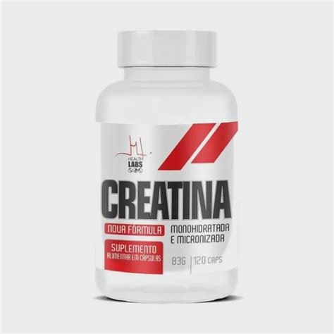 Creatina Monohidratada E Micronizada Caps Health Labs Submarino