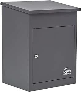 Smart Parcel Box Bo Te Aux Lettres Colis Moyenne Gris Fonc Acc S