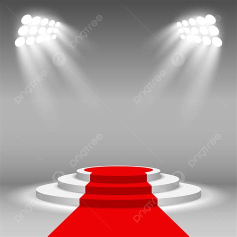 Stage Podium Spotlight Vector Art Png Stage Podium Illuminated Scene