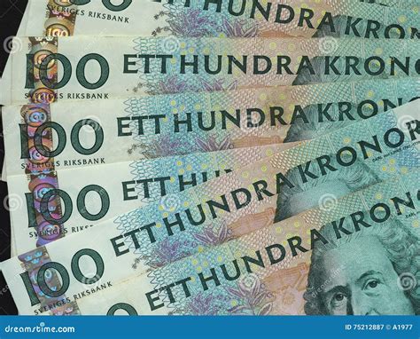 Swedish Krona Sek Notes Currency Of Sweden Se Stock Image