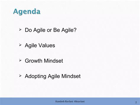 Agile Mindset Ppt